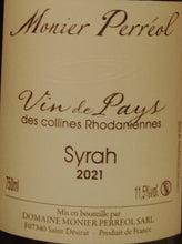 Charger l'image dans la galerie, Vin de Pays des collines Rhodaniennes Syrah 2021 75cl