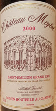 Charger l&#39;image dans la galerie, Chateau Meylet Saint Emilion Grand Cru 2000 75cL
